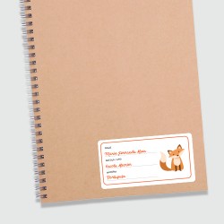 Etiqueta personalizada adesiva matéria escolar, para identificar cadernos, livros e apostilas