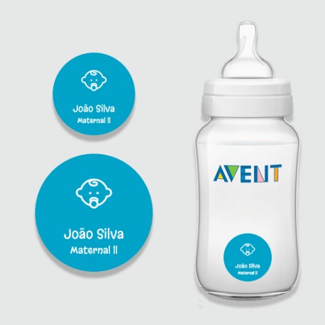 Etiqueta personalizada e autoadesiva redonda. Disponível em dois tamanhos: 35mm e 50mm