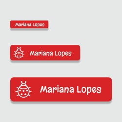 Kit de etiquetas personalizadas adesivas de vinil lavável para identificar objetos